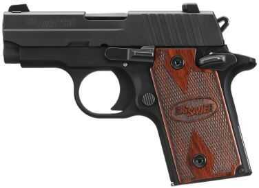 Sig Sauer P238 380 ACP Black Stainless Steel Rosewood Grip Semi Automatic Pistol 238380RG